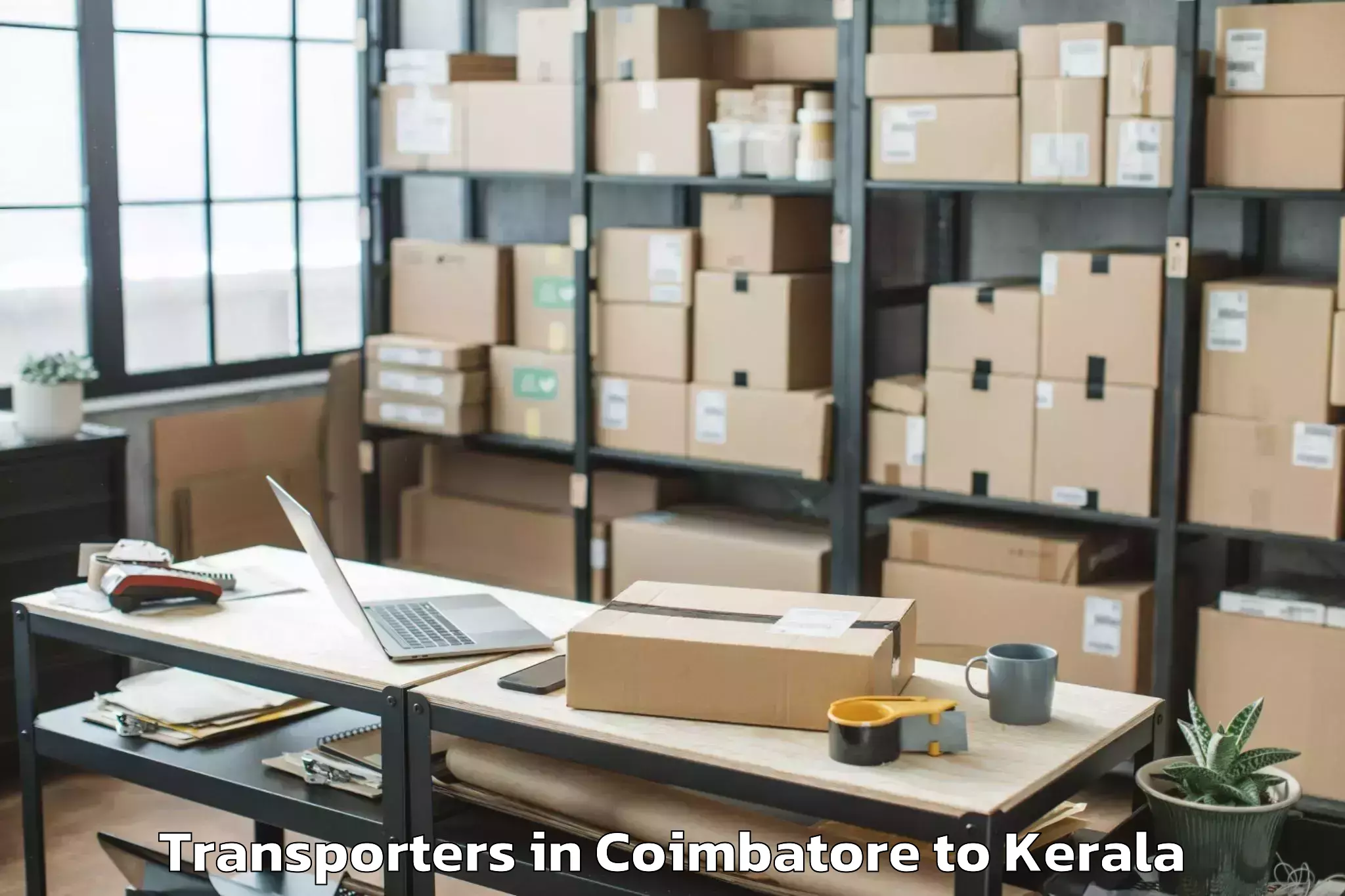 Top Coimbatore to Kochi Transporters Available